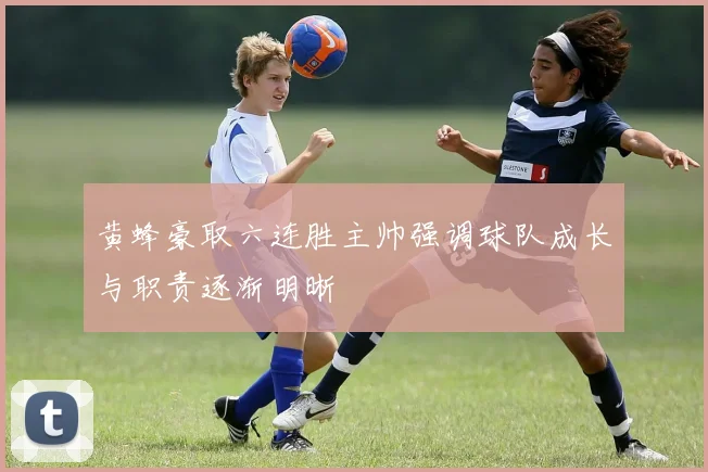 黄蜂豪取六连胜主帅强调球队成长与职责逐渐明晰